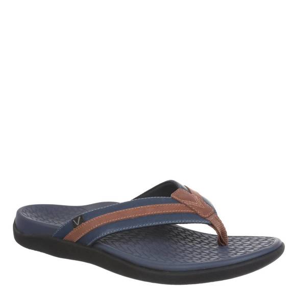 VIONIC Other - NEW VIONIC men's tide ii toe post sandal in in navy brown